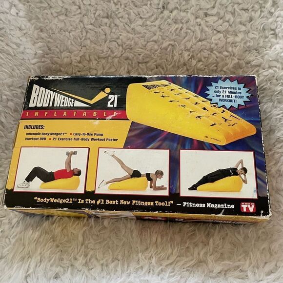New in box Bodywedge 21 Inflatable Workout System Full Body Exercise Poster DVD - Picture 1 of 8